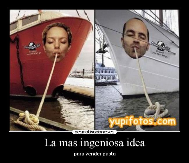La mas ingeniosa idea - para vender pasta