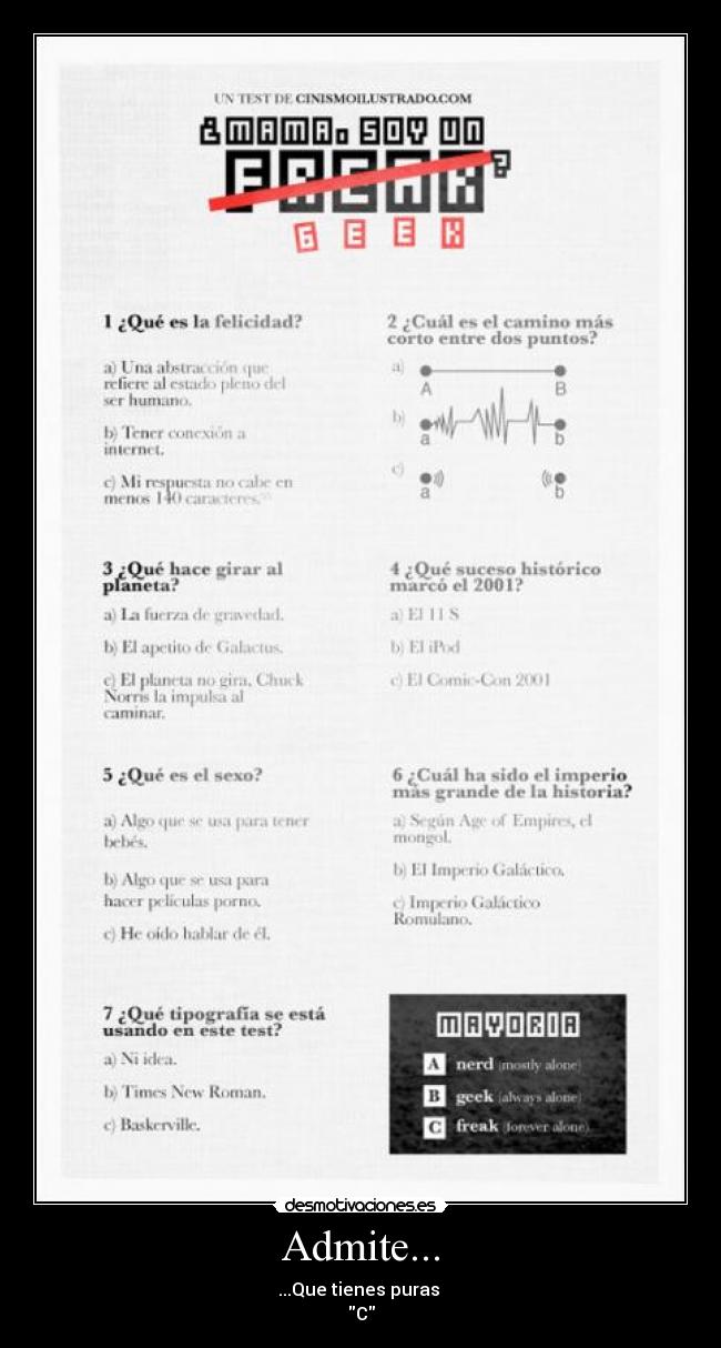 Admite... - ...Que tienes puras 
C