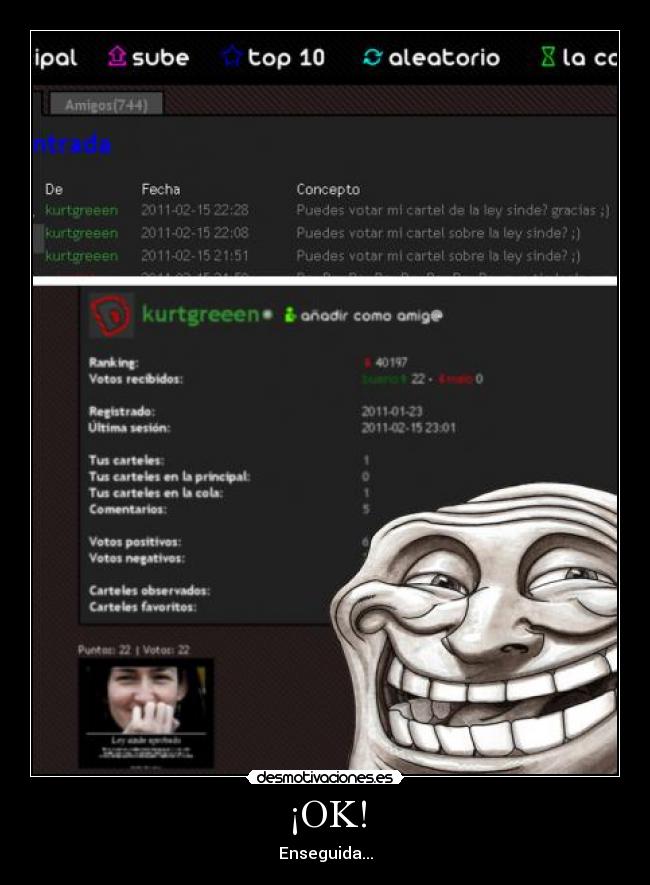 ¡OK! - Enseguida...