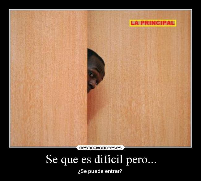 Se que es difícil pero... - 