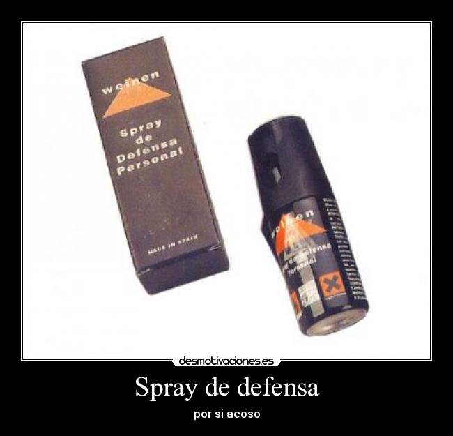 Spray de defensa - por si acoso