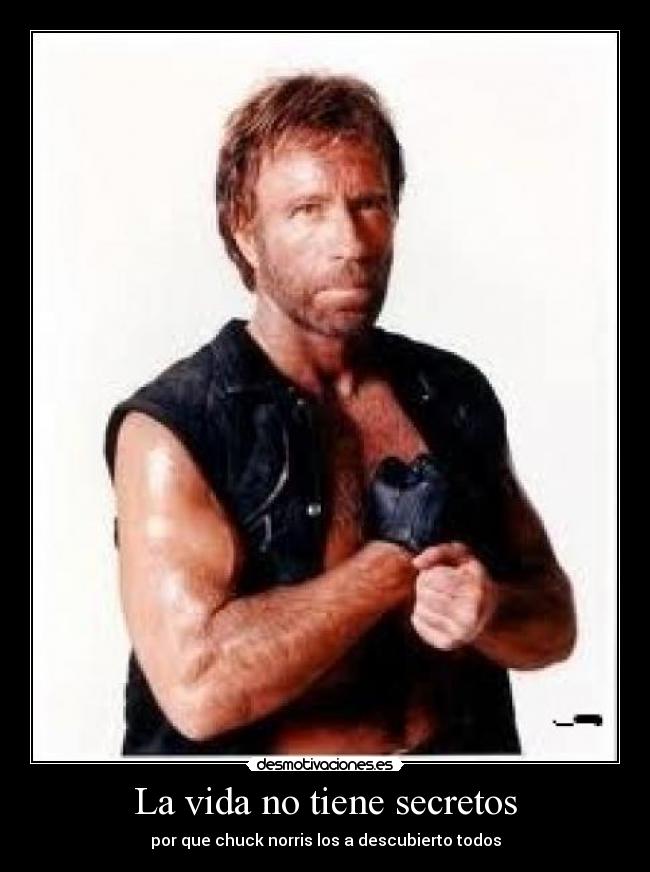 carteles vida chuck norris desmotivaciones