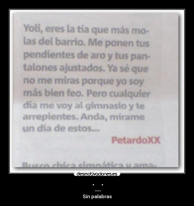 ·_· - Sin palabras