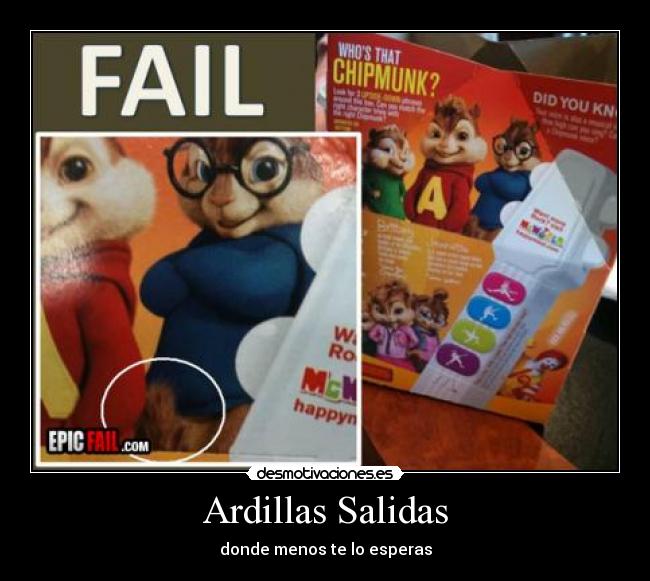 carteles ardillas salidas desmotivaciones