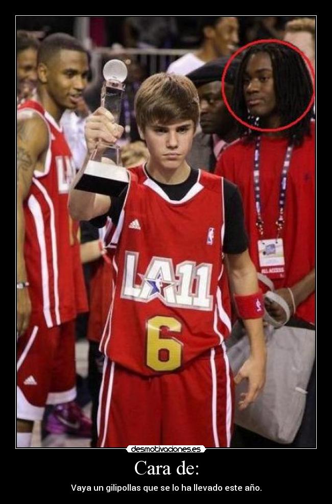 Cara de: - Vaya un gilipollas que se lo ha llevado este año.