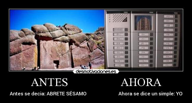 ANTES AHORA -