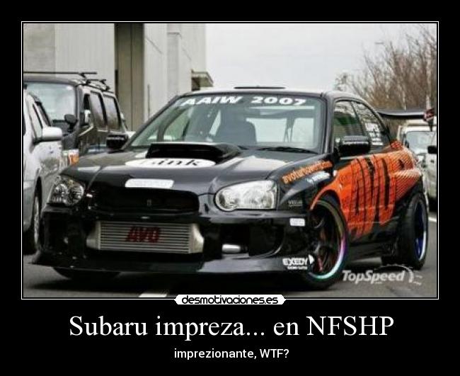 Subaru impreza... en NFSHP - imprezionante, WTF?