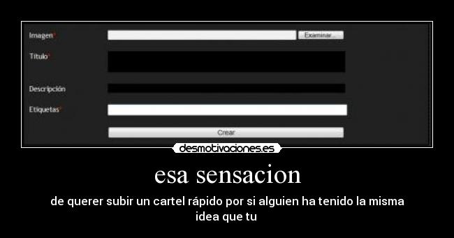 esa sensacion -