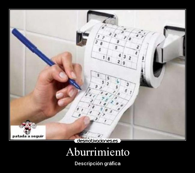 Aburrimiento - Descripción gráfica