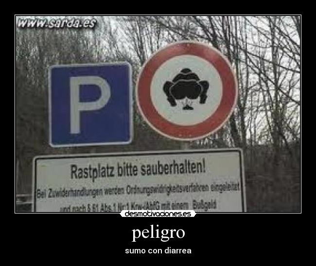 peligro - sumo con diarrea