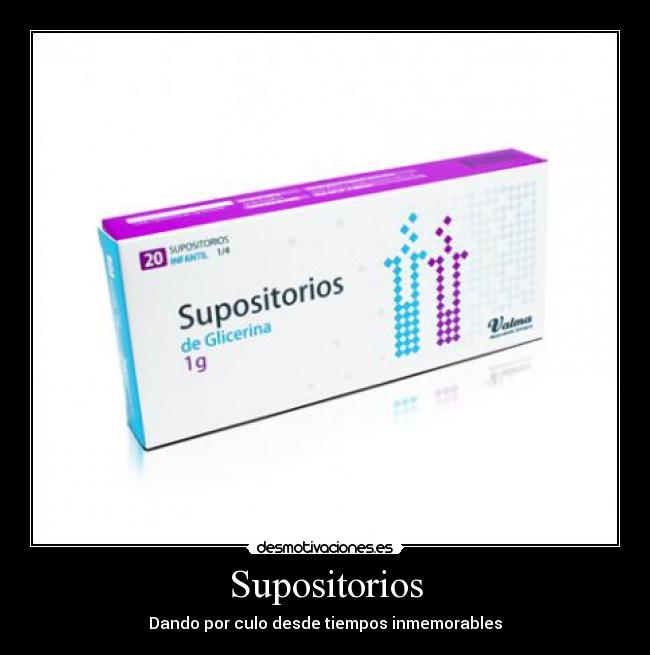 Supositorios -