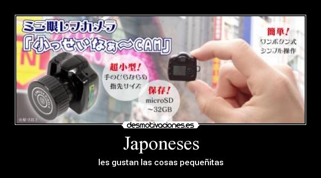 Japoneses - les gustan las cosas pequeñitas