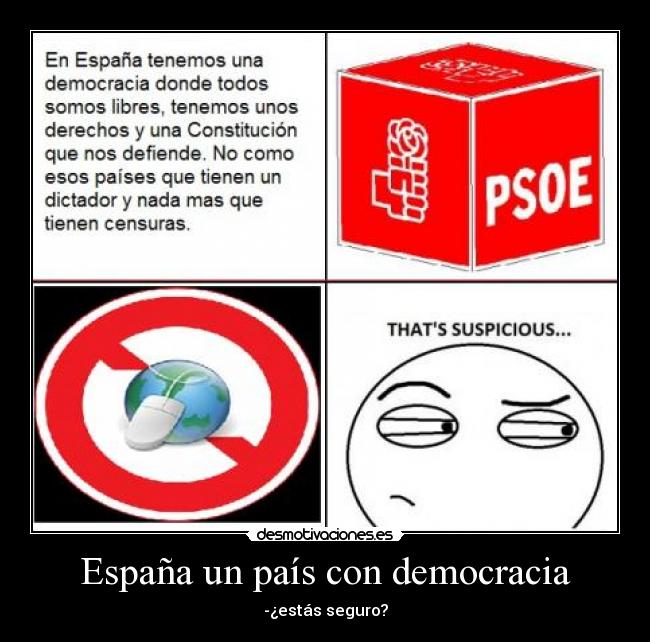 España un país con democracia -