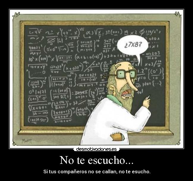 No te escucho... - 