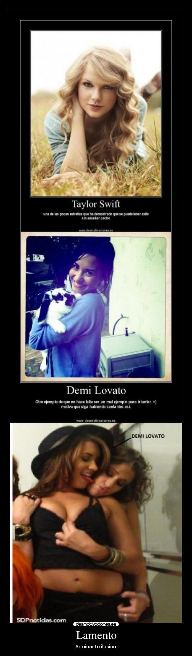 carteles lamento demi lovato desmotivaciones