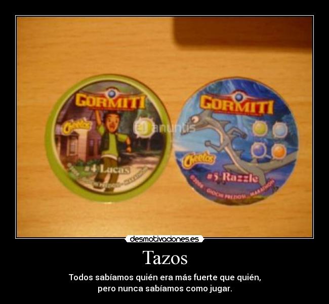 carteles tazos jugar recioheavy desmotivaciones