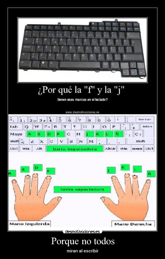 Porque no todos - miran al escribir