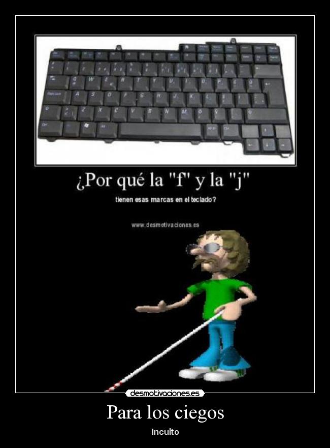 Para los ciegos -