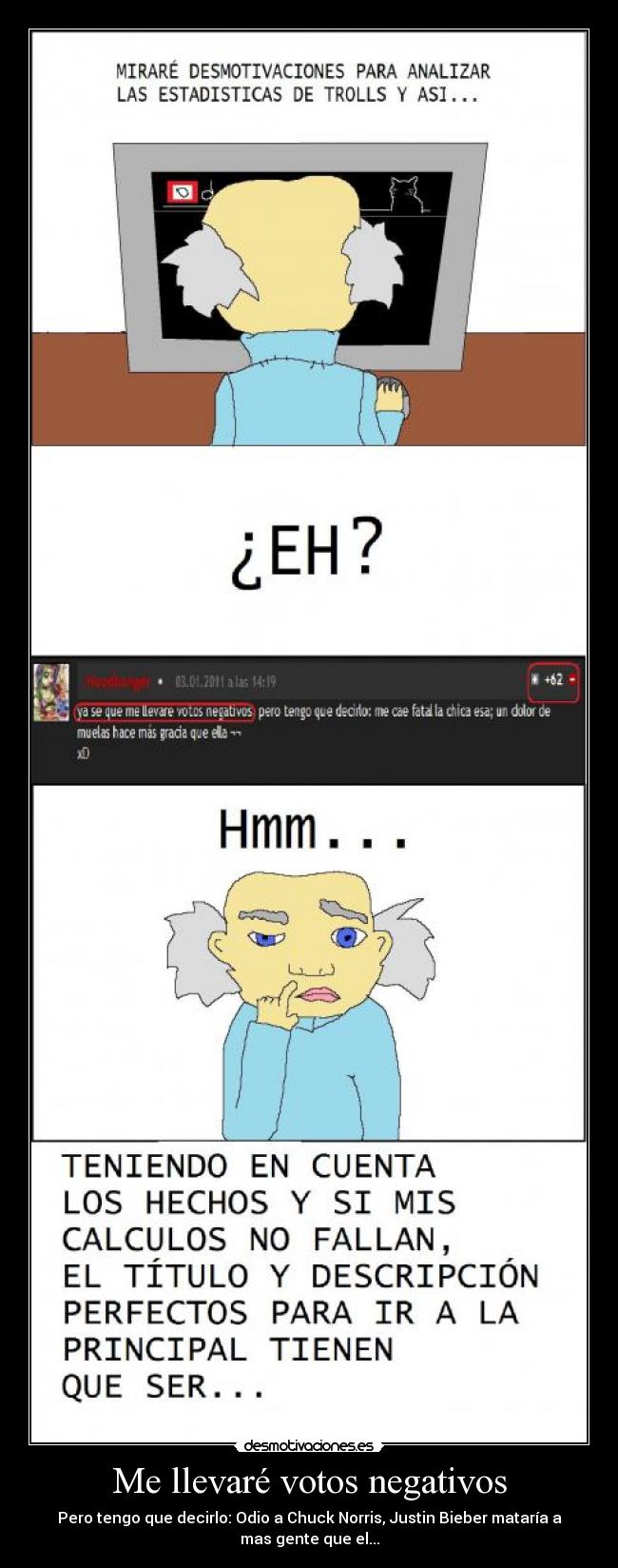 Me llevaré votos negativos -