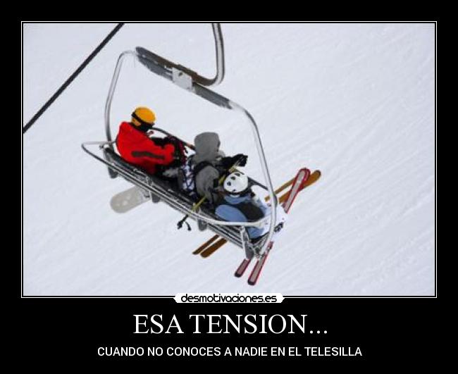 carteles telesilla esqui desmotivaciones