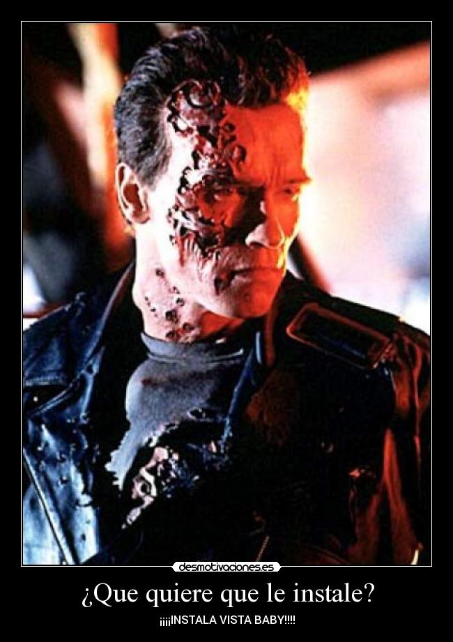¿Que quiere que le instale? - ¡¡¡¡INSTALA VISTA BABY!!!!