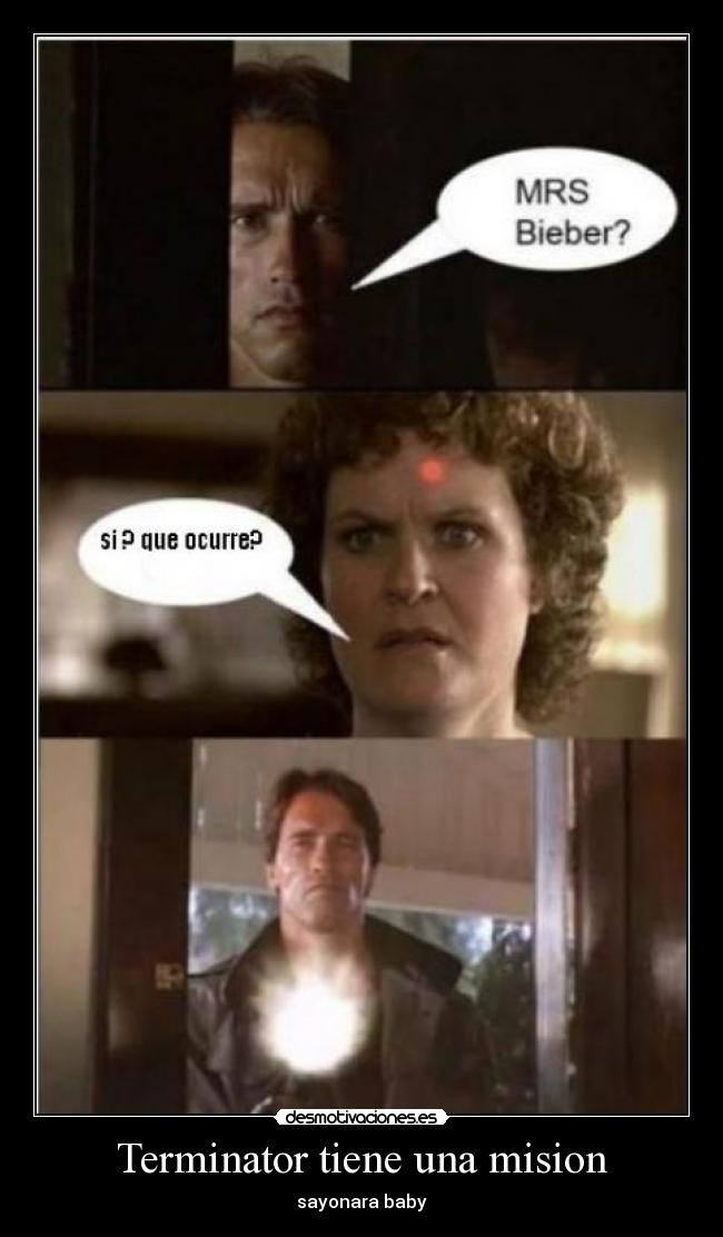 Terminator tiene una mision - sayonara baby