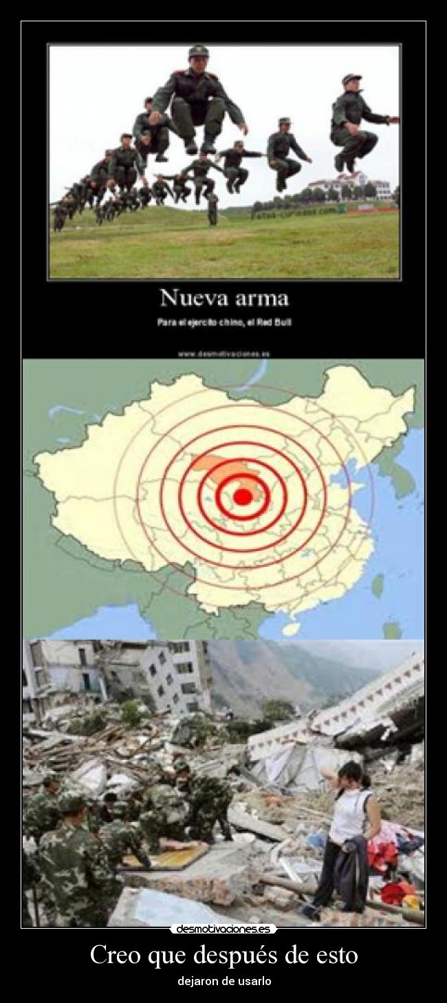 Creo que después de esto - dejaron de usarlo