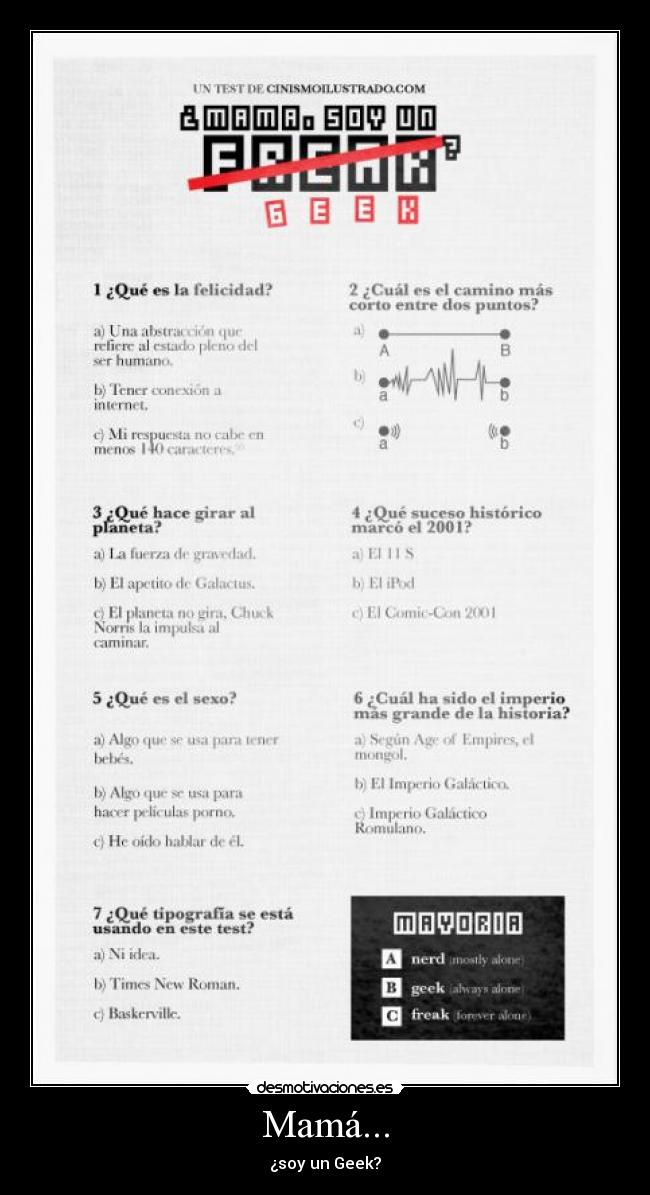 Mamá... - ¿soy un Geek?
