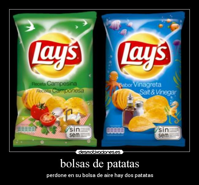 bolsas de patatas -