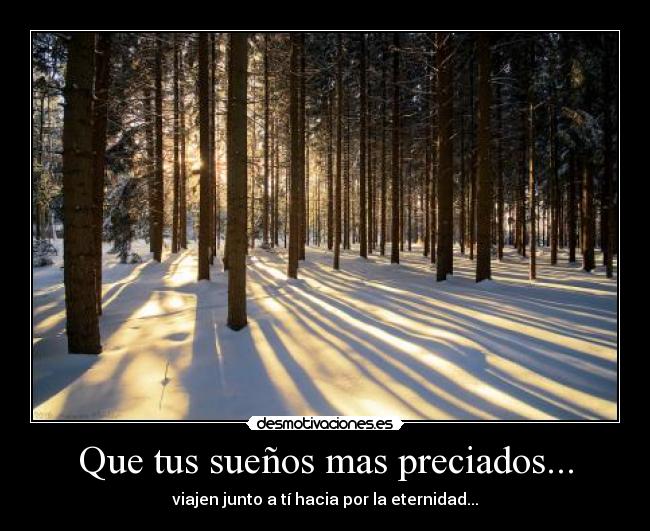 Que tus sueños mas preciados... -