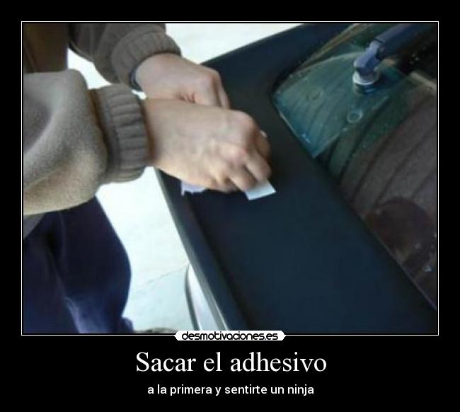 Sacar el adhesivo - 