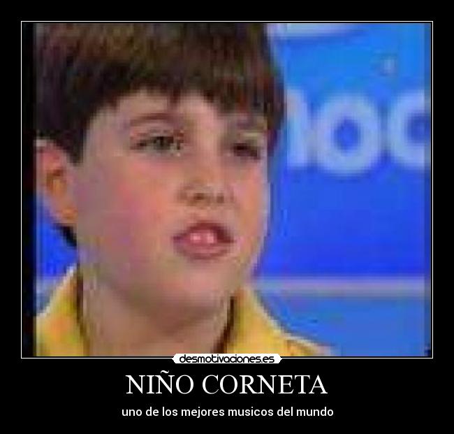 carteles nino corneta desmotivaciones