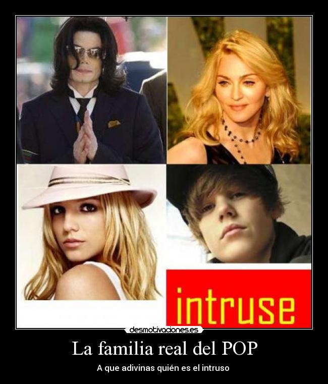 La familia real del POP - A que adivinas quién es el intruso 