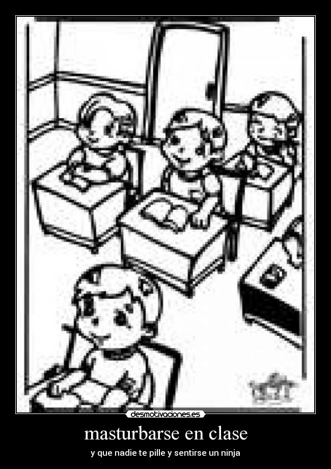masturbarse en clase - 