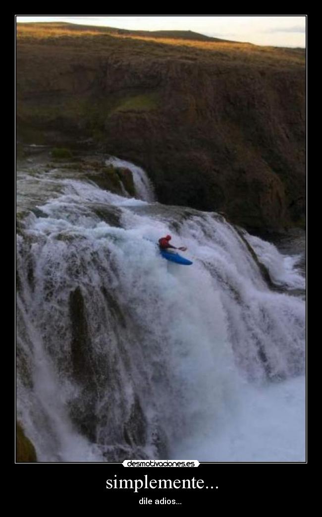 simplemente... - dile adios... 