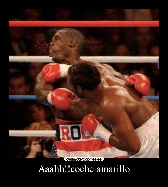 Aaahh!!coche amarillo - 