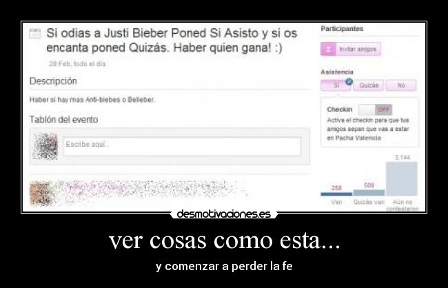 ver cosas como esta... - y comenzar a perder la fe