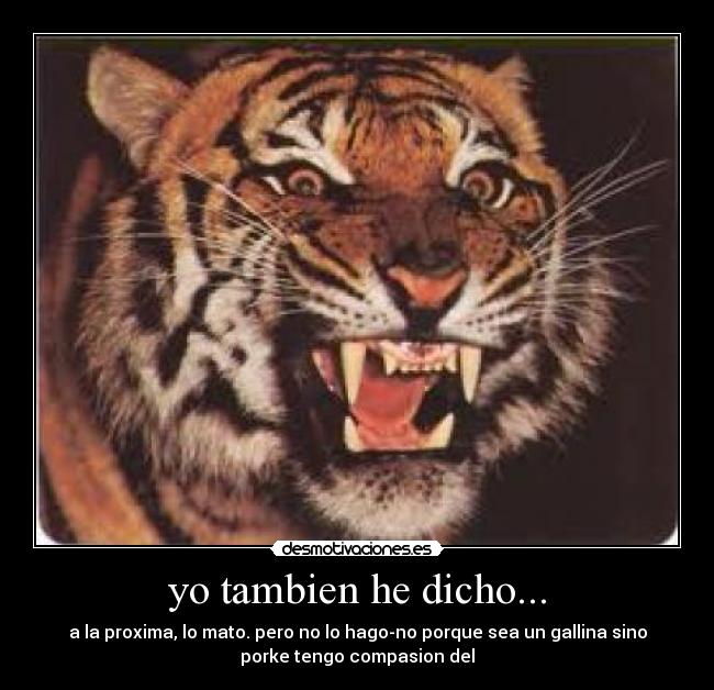 yo tambien he dicho... -