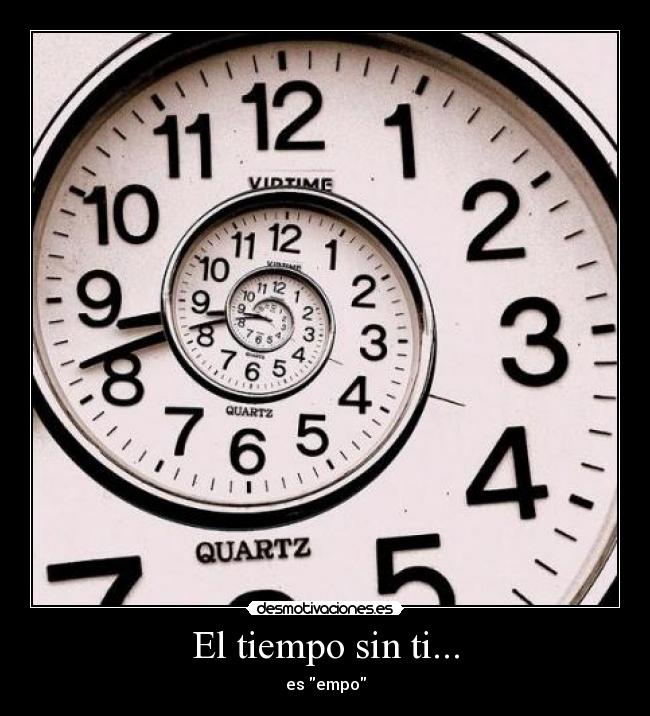 El tiempo sin ti... -