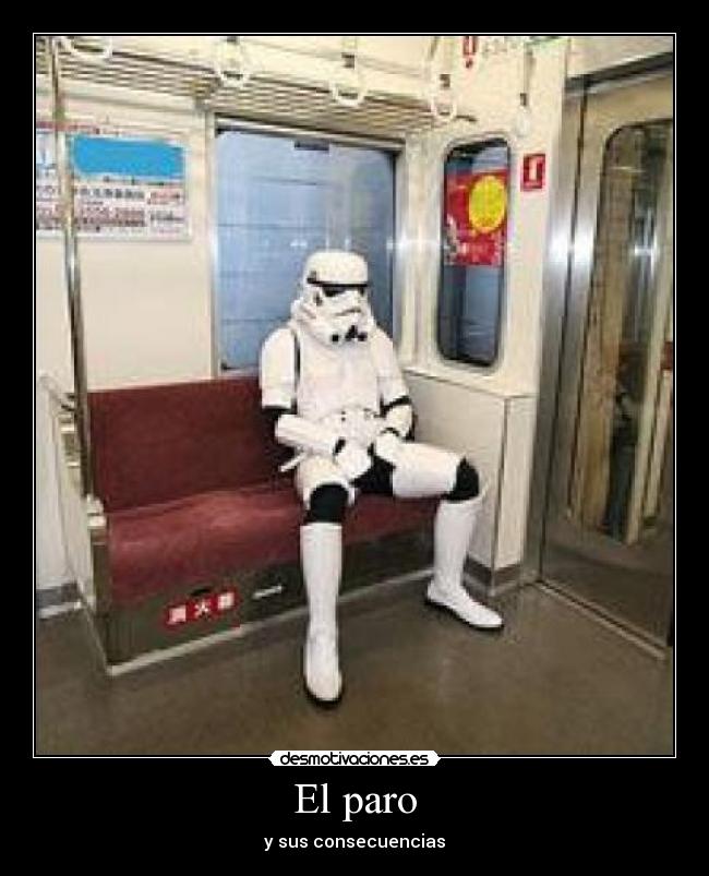 carteles paro star wars metro desmotivaciones