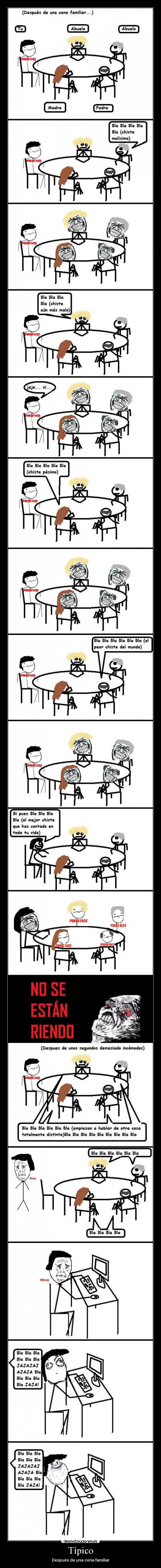 Típico - Después de una cena familiar