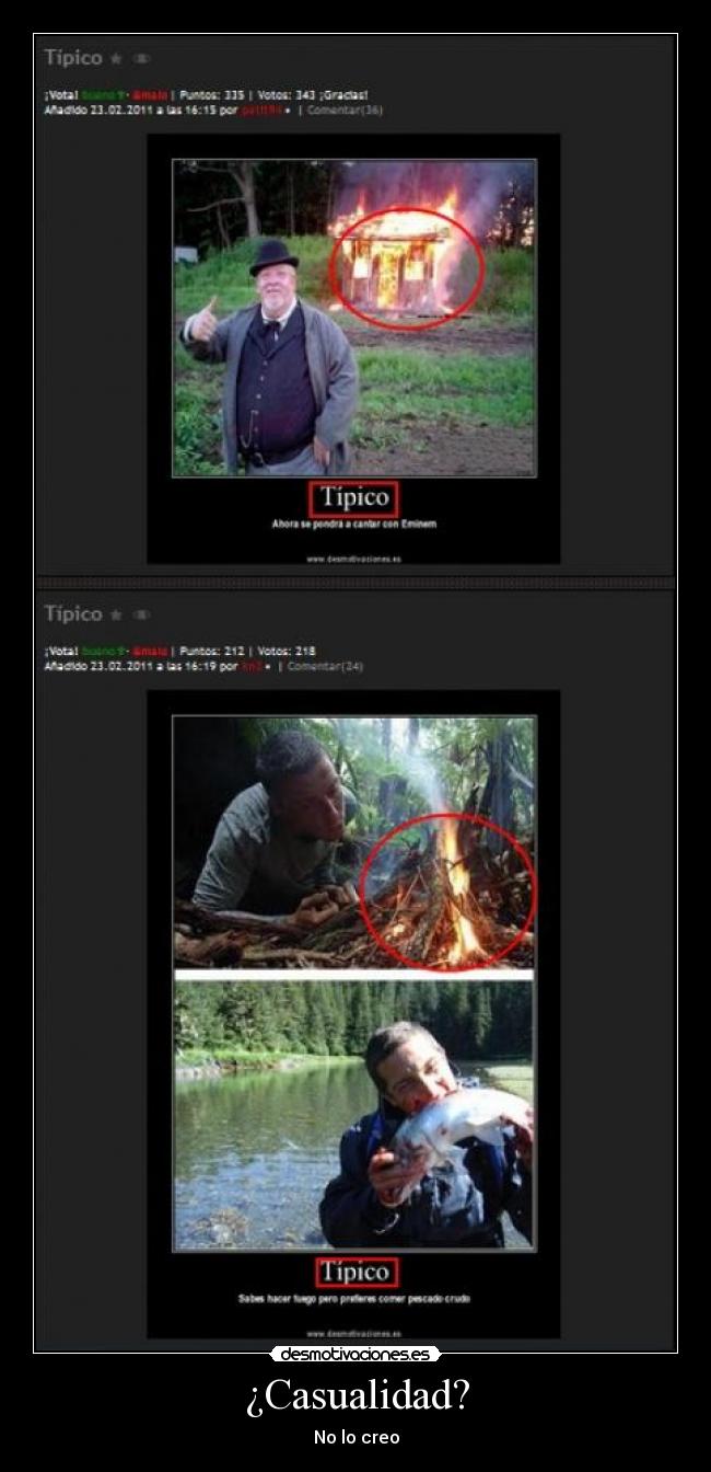 ¿Casualidad? - No lo creo