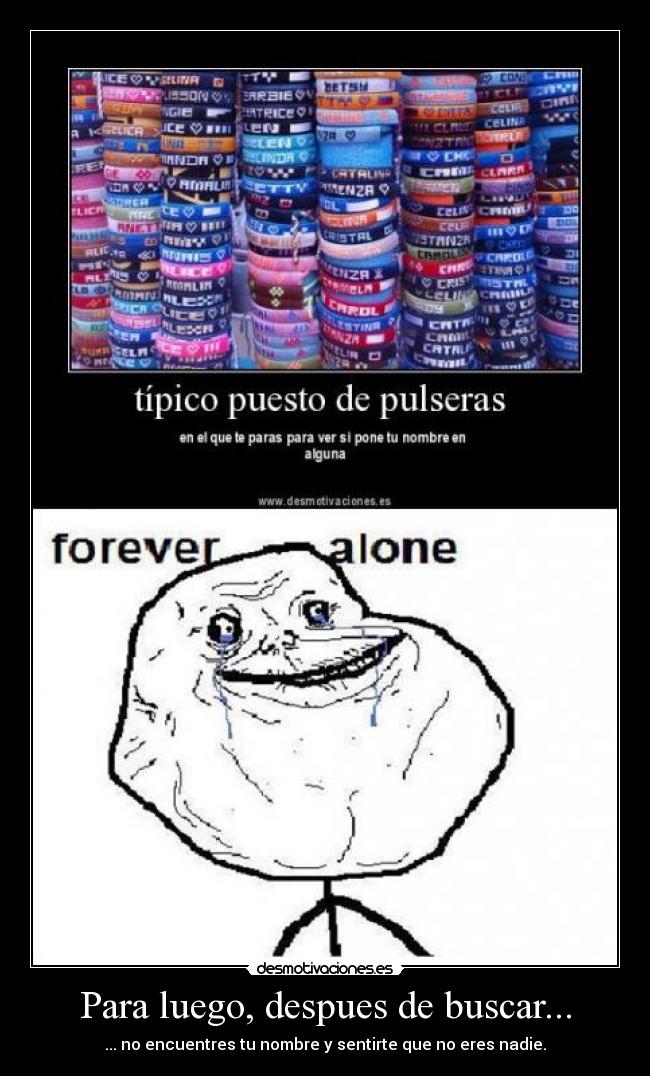 Para luego, despues de buscar... - 