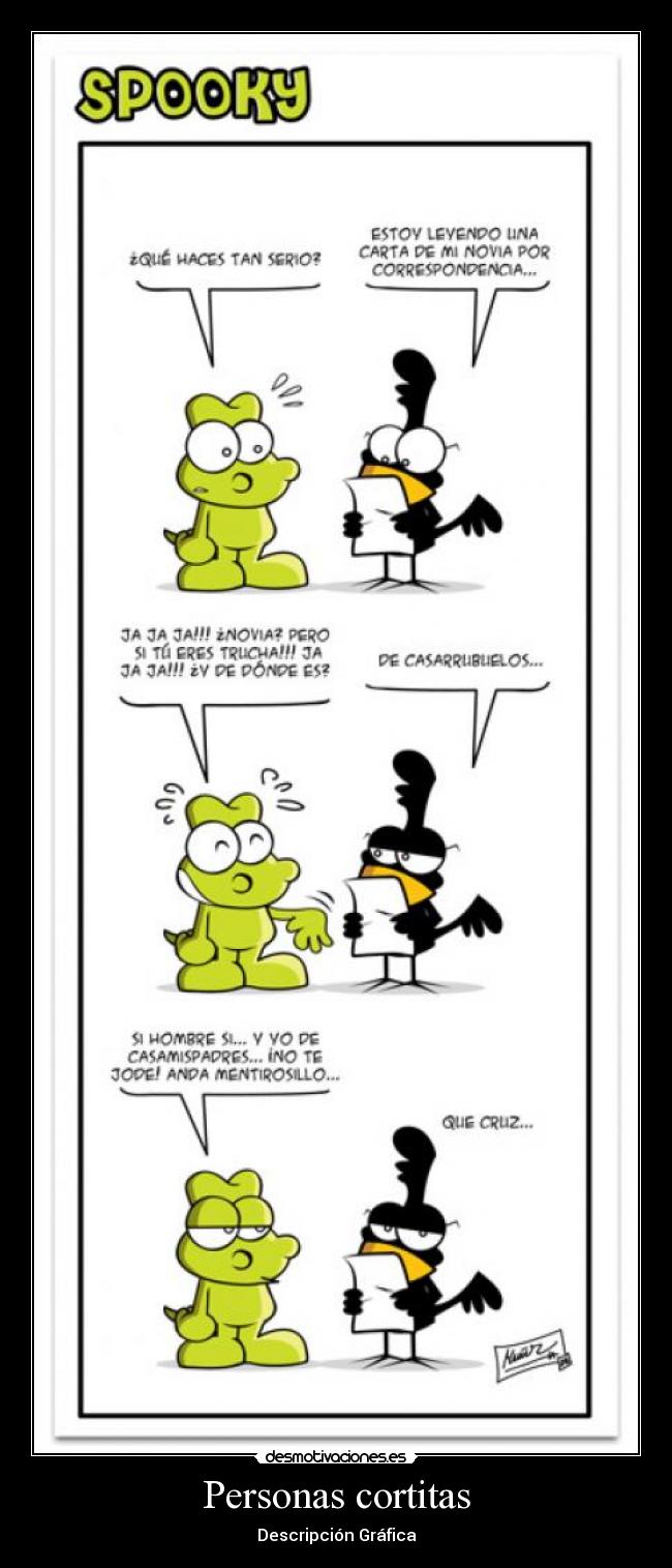 Personas cortitas - Descripción Gráfica