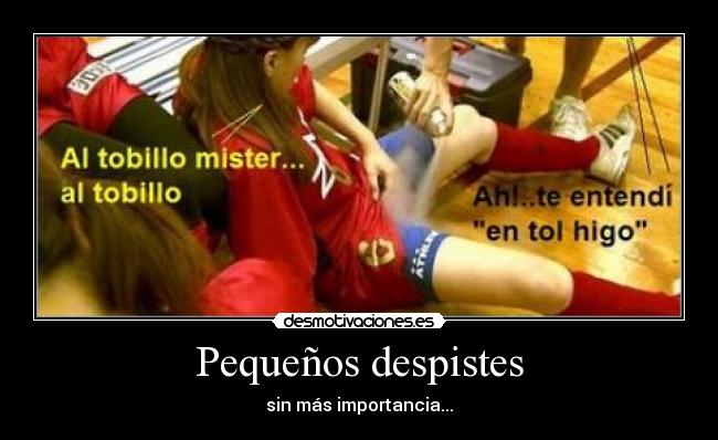 Pequeños despistes - sin más importancia...