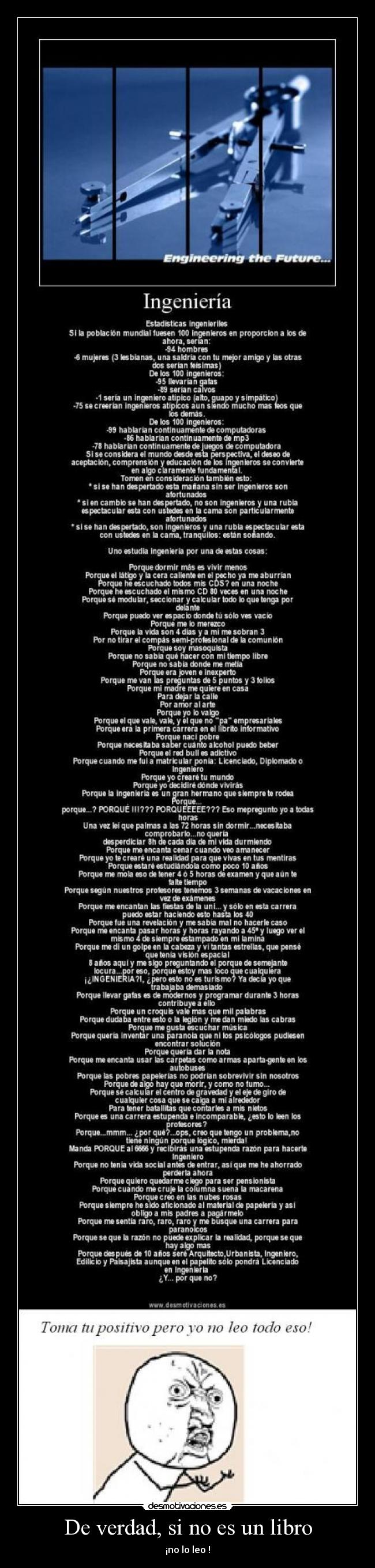 De verdad, si no es un libro - ¡no lo leo !