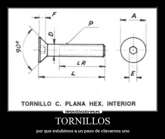 TORNILLOS - por que estubimos a un paso de clavarnos uno