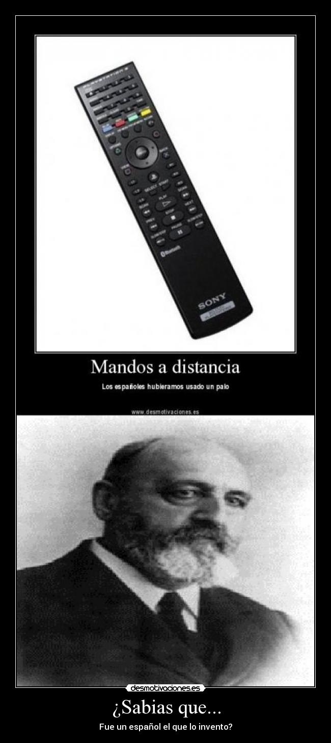 ¿Sabias que... - Fue un español el que lo invento?