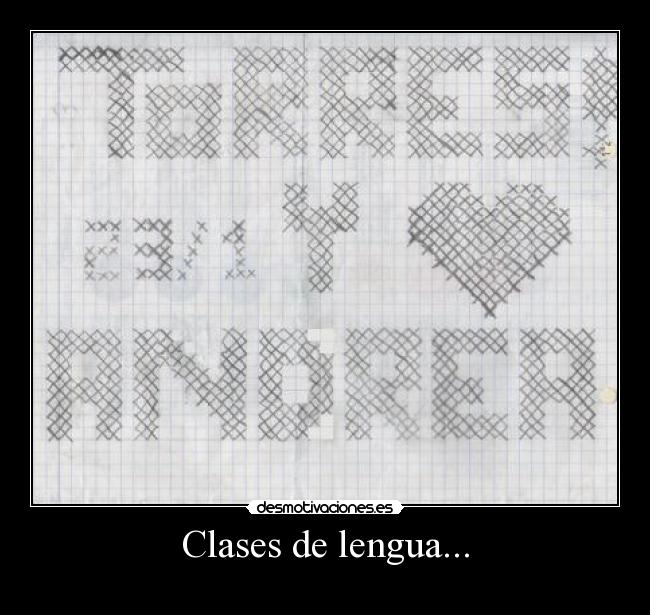 Clases de lengua... -