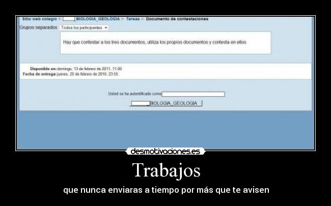 carteles moodle trabajo desmotivaciones